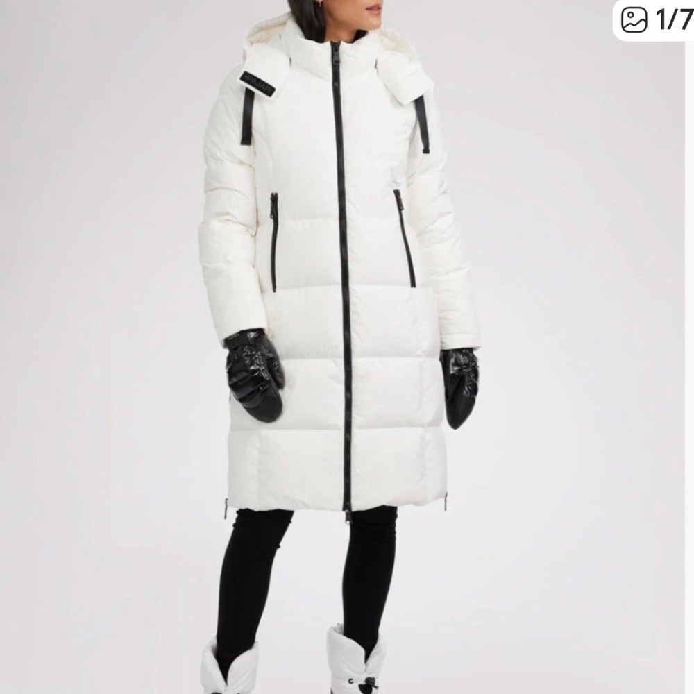 PAJAR SNOW WHITE PUFFER JACKET!! Sleek gorgeous!! New!! S